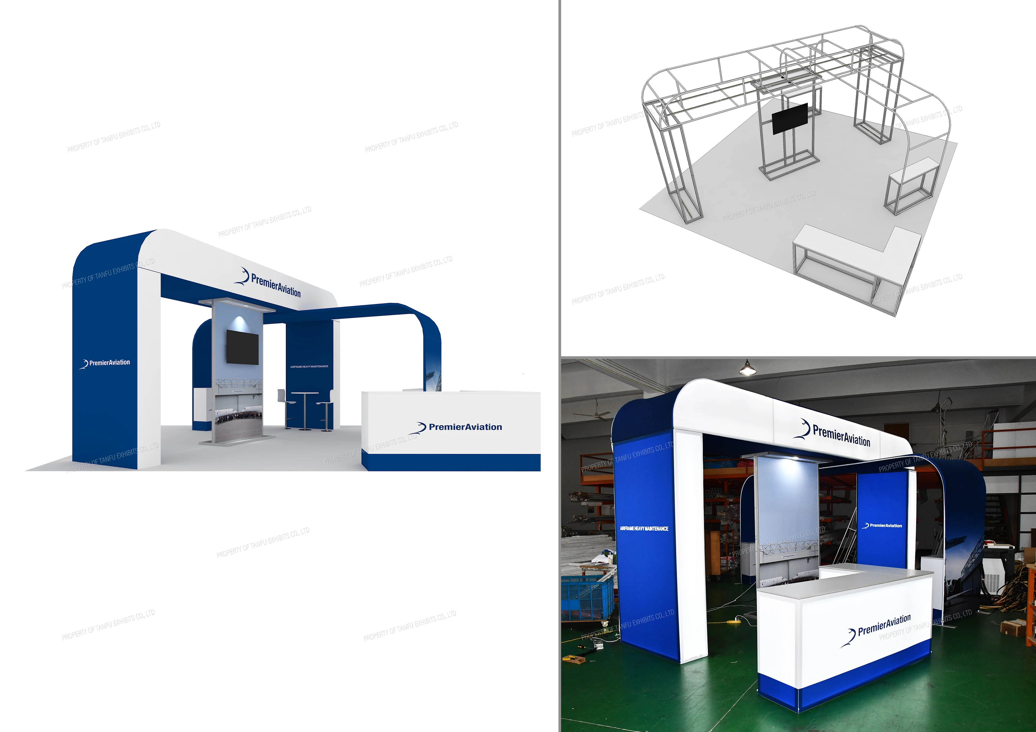 20x20 Modular Led Backlit Trade Show Exhibits Displays for Sale and Other Exhibition Booth Materials for Trade Show