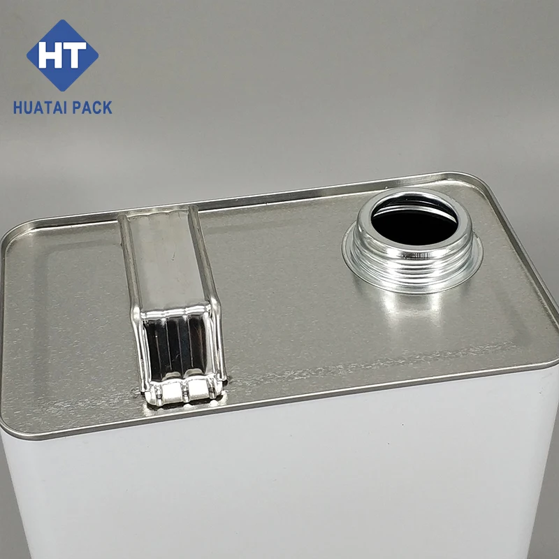 Gallon Rectangular Metal Can Screw Top Chemical F-style Cans
