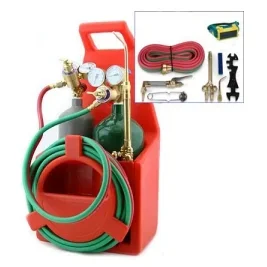 Portable Tote Oxy Acetylene Welding Brazing Cutting Torch Kit