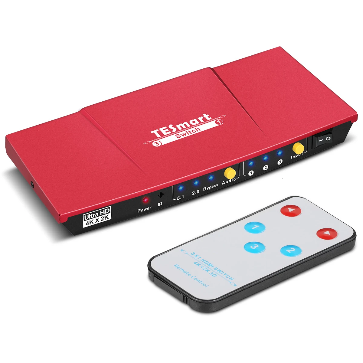 HDMI Splitter Hub Switcher Multi 3 port hdmi switch with audio extractor