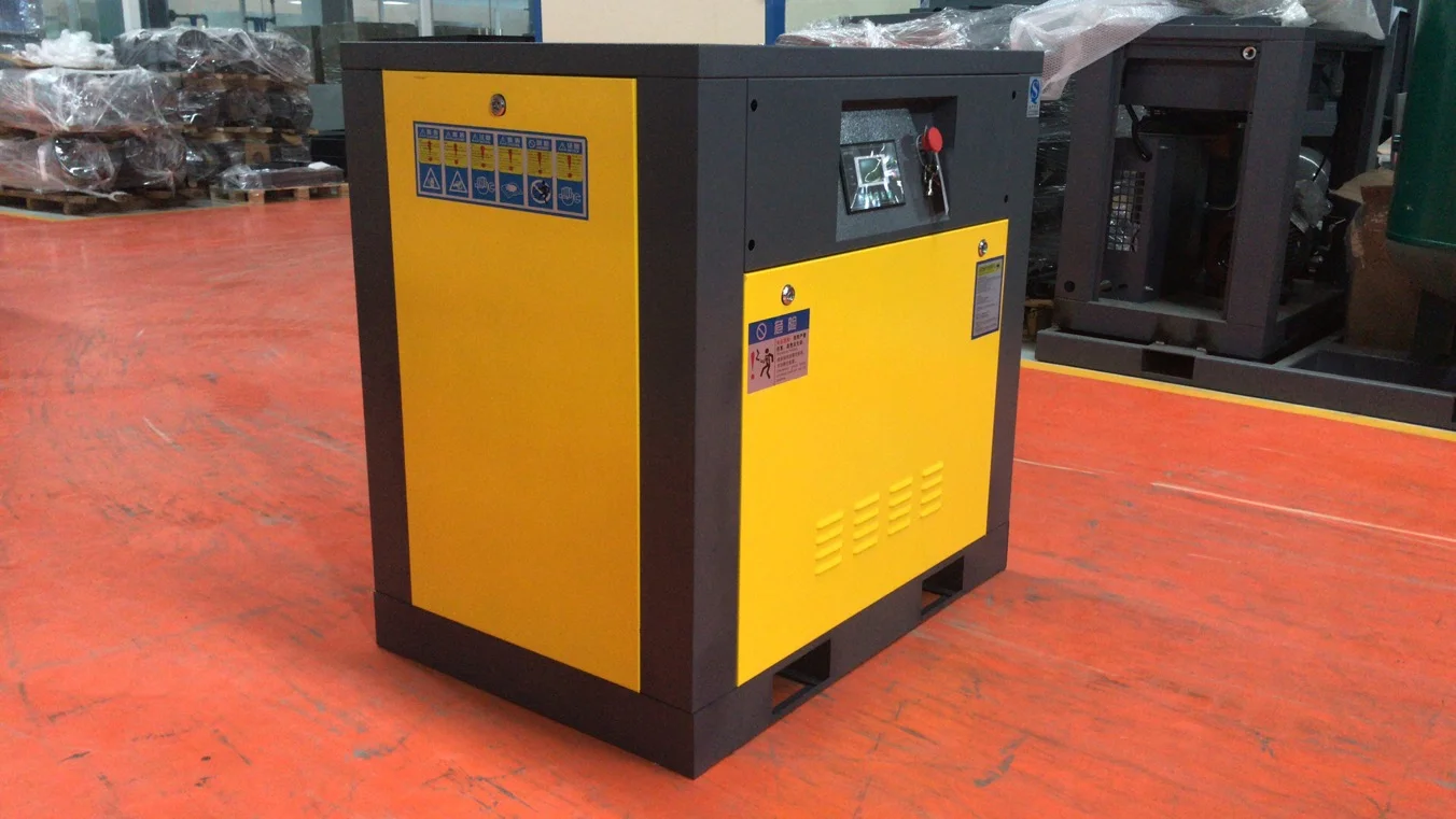 Горячая Распродажа 11KW компрессор 15hp винтовой воздушный компрессор воздушное охлаждение роторные промышленные компрессоры