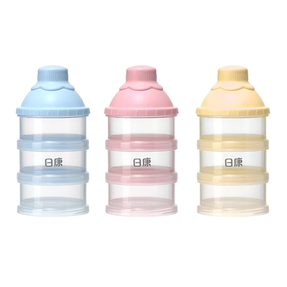 RK-3615 Новый 3 слоя вращающиеся младенца еда хранения сухого молока контейнер с распылителем