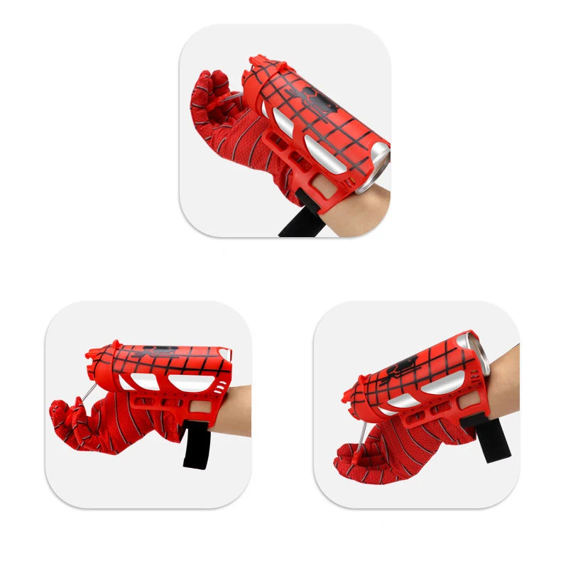 High quality Play Cotton Hand Spinner Playing  Spray Silk Launcher Set toys for kids