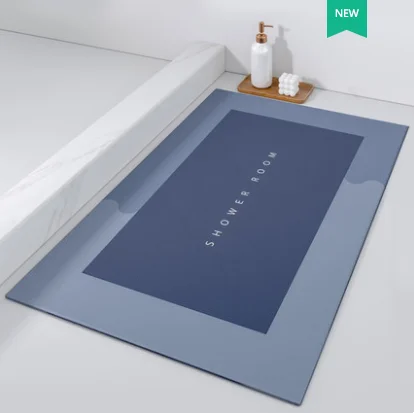 Bathroom Absorbent Soft Diatomaceous Earth Non Slip Rubber Silicone Children Cartoon Bath Mats