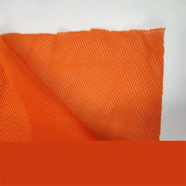 Stock Lot for Sports Shoes Air Mesh Fabric China Supplier Bird 3d Plaid Jiangsu Tricot 100% Polyester Lightweight Knitted 1-5mm