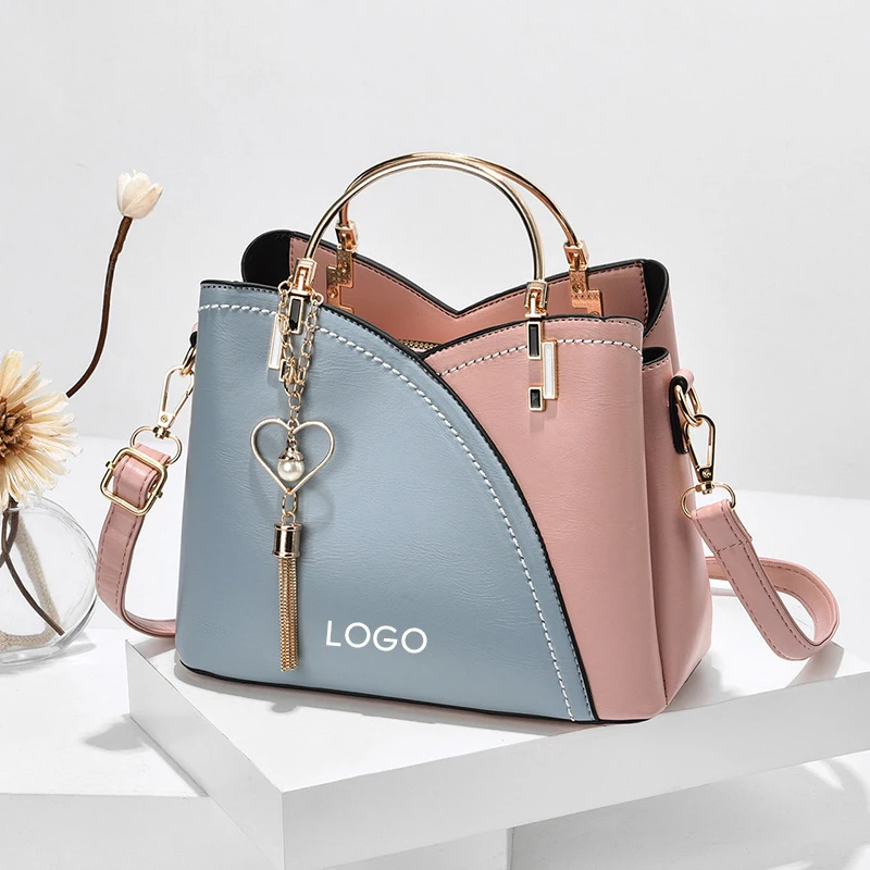 Custom designer wholesale brand fashion spring and autumn latest tote women leather large shoulder female bag