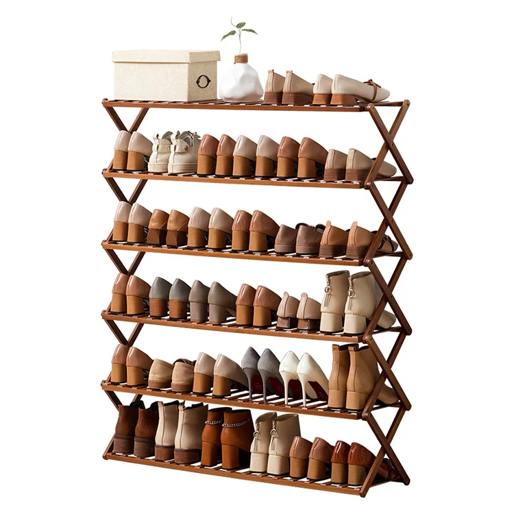 Commercial Bamboo Folding Shoe Racks & Stands For Home