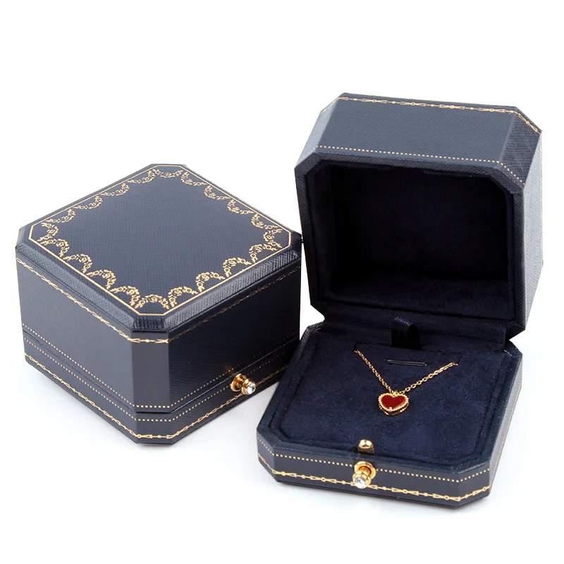 Wholesale Jewelry Box High-End Octagonal Ring Necklace Bracelet European Style Jewelry Packaging for Business