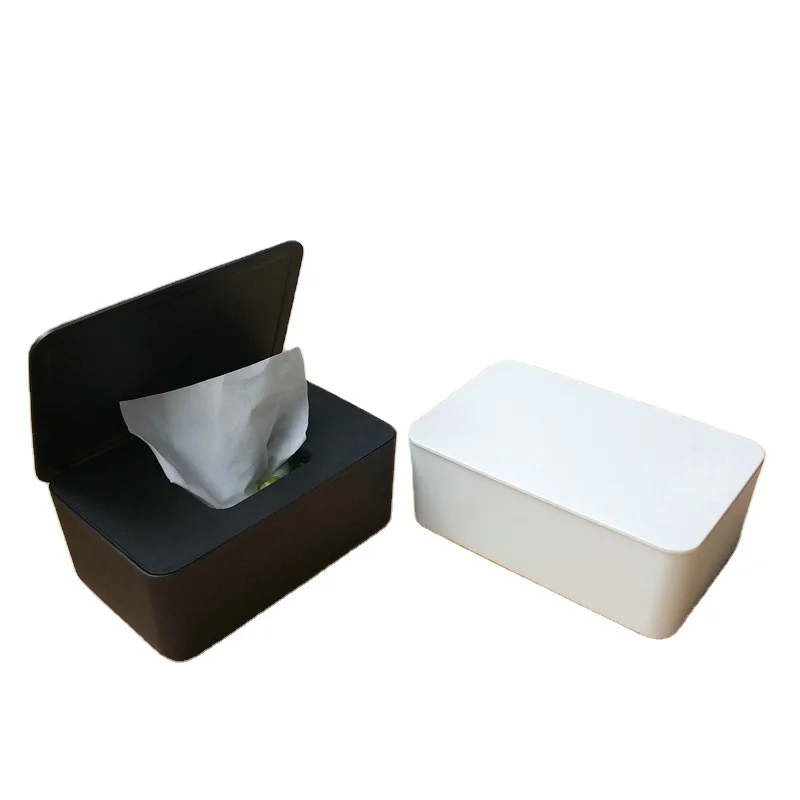 new arrival Multifunctional Dust-proof Tissue Container Towel Napkin Tissue Holder Case Desktop Wet Tissue Mask Storage Box