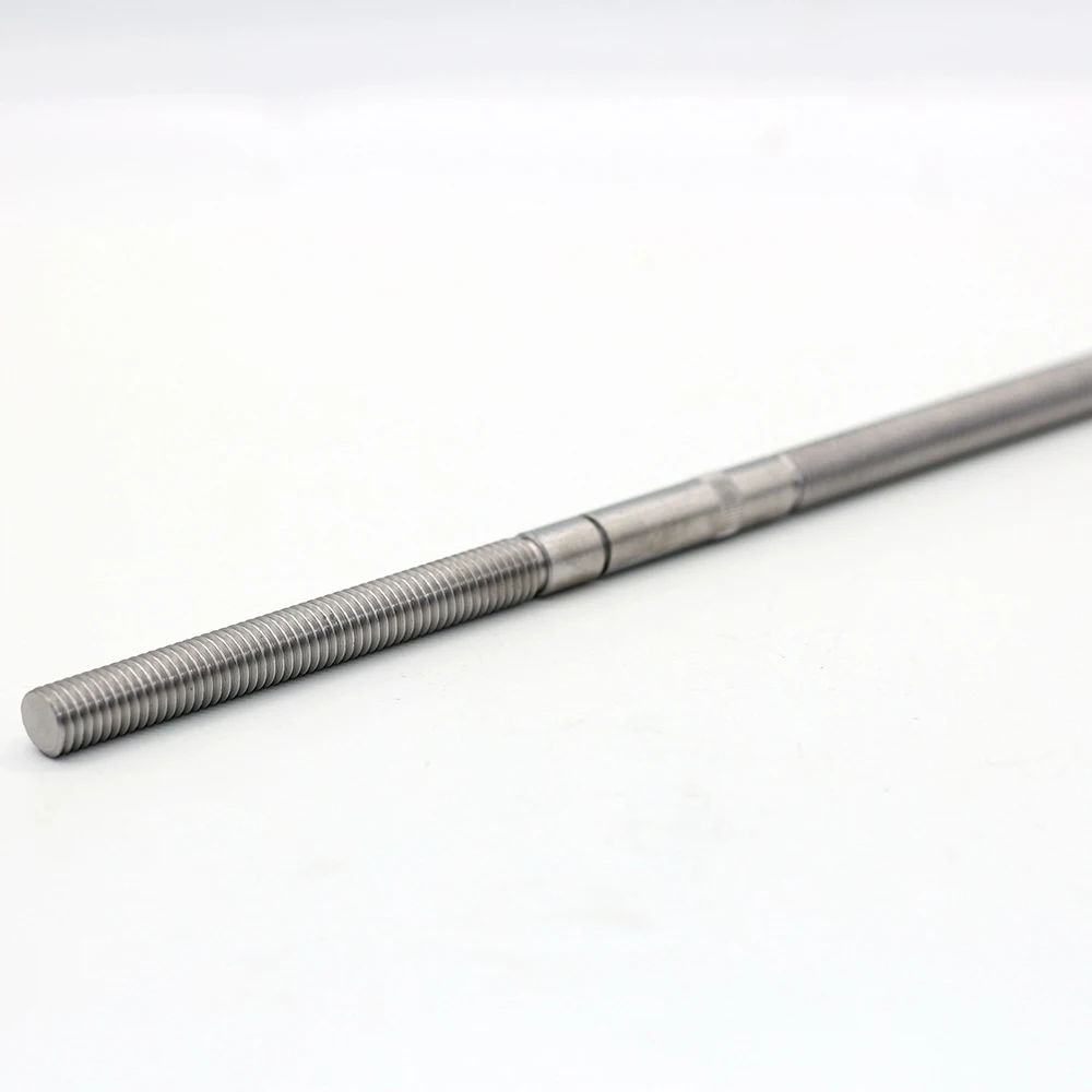 long shaft screw thread shaft for dual shaft worm gear motor Factory offer OEM ODM Service customized High quality CNC Hydraulic