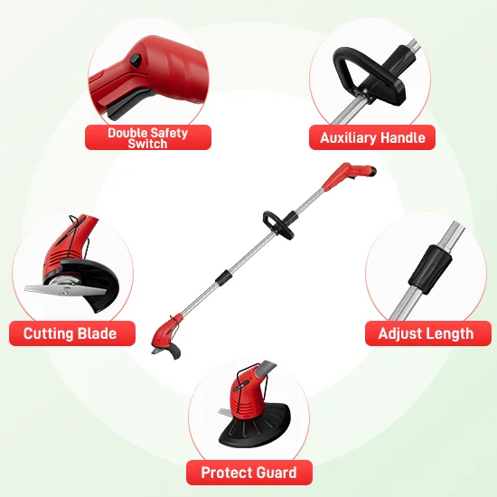 2024 New Model 12V Light Weight Cordless Lithium Battery Grass Trimmer Electric Grass trimmer wireless cordless lawn mower
