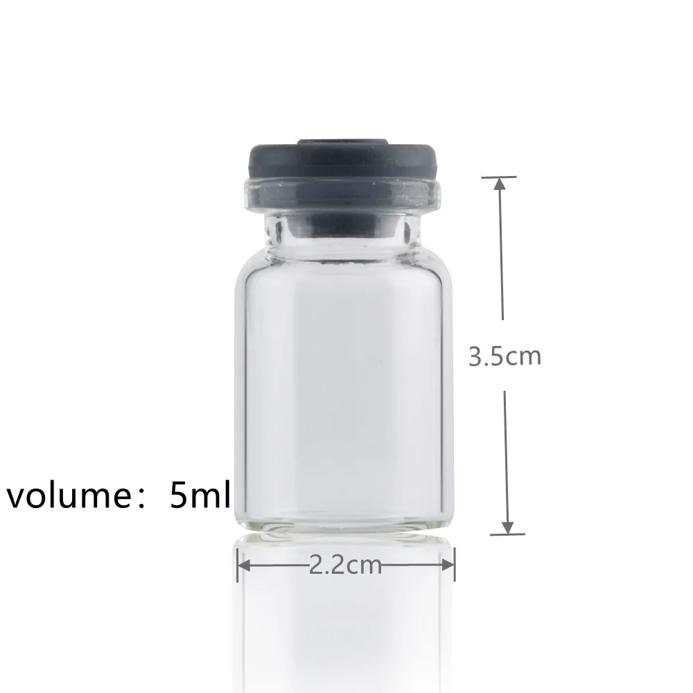 2ml 3ml 5ml 7ml 10ml Clear Or Amber Empty Glass Bottle Vial For Medical Or Cosmetic