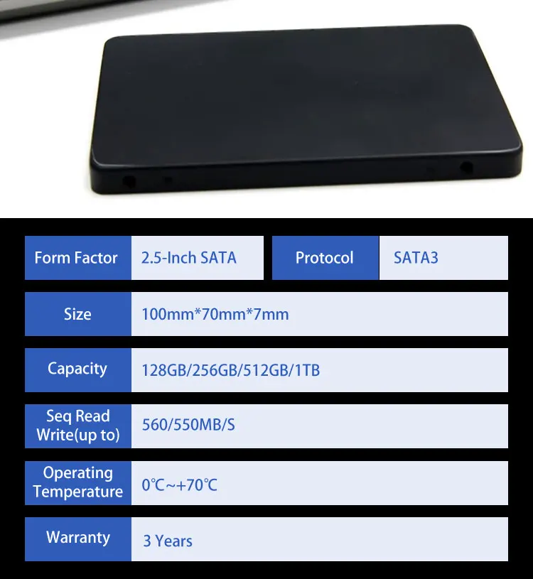 2.5 inch internal sata 3 solid state drives ssd 256 gb