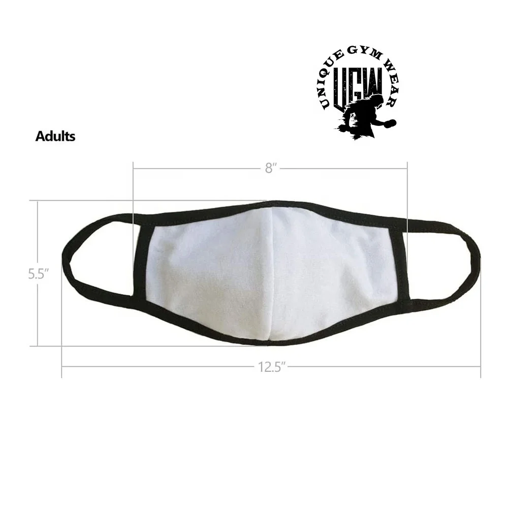 Factory Price Reusable 100% Cotton Fabric Face Cover Nose Warmer Mouth Muffle Anti Pollution Dust