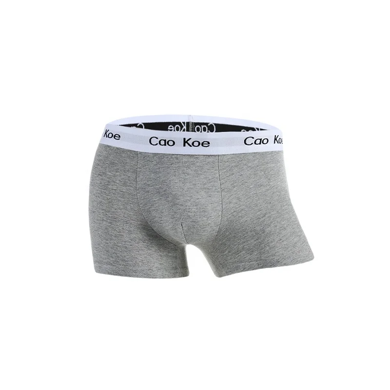 
Drop Shipping new design low MOQ custom pure cotton fabric European Underwear Men Classical Cotton Boxer shorts 