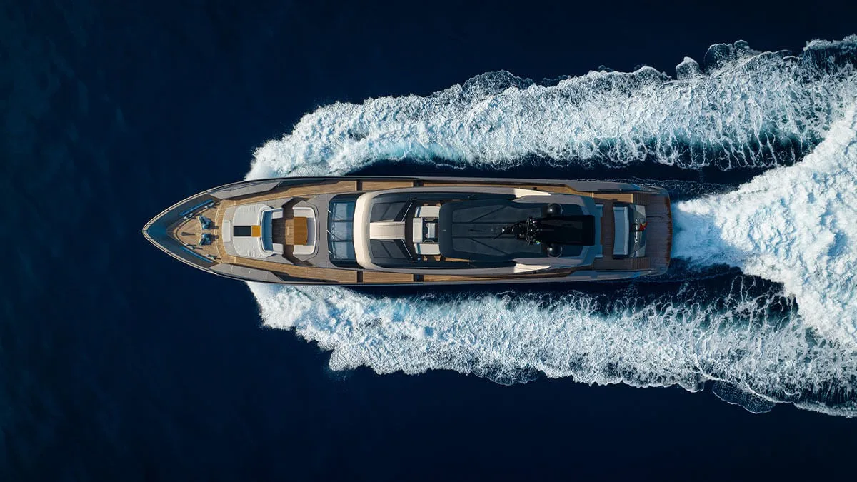 JNCN новый дизайн высокое качество 135FT каюта из стекловолокна роскошная Круизная яхта на заказ супер