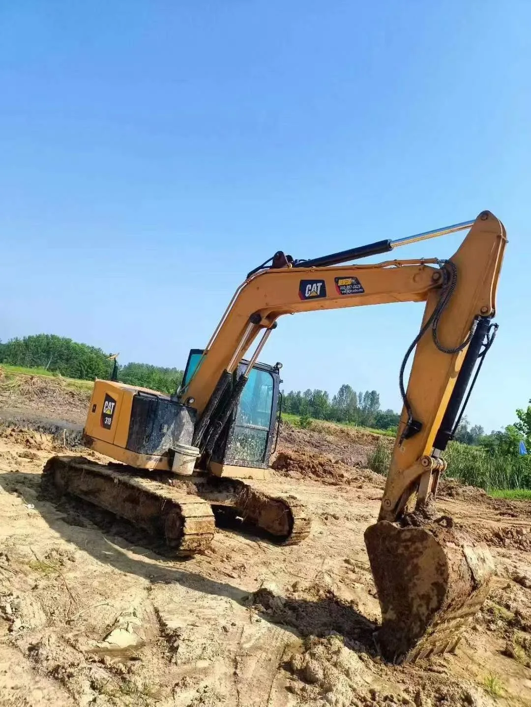 Used CAT 310 Excavator 10 ton Crawler Digger Caterpillar 310 310gc 310E Excavator in Stock for Sale