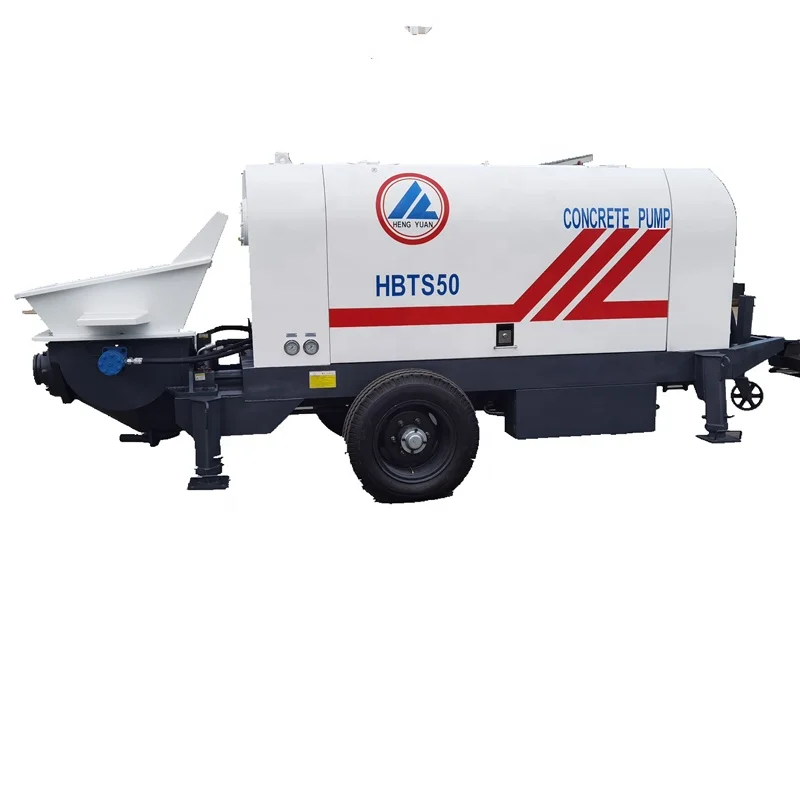 Concrete machine beton pump trailer mobile 40m3 60m3 concrete pump for bridge construction hydraulic pouring pump for concrete