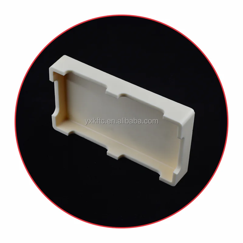 Alumina ceramic sagger/ceramic corundum crucible/pollution-free high temperature ceramic parts