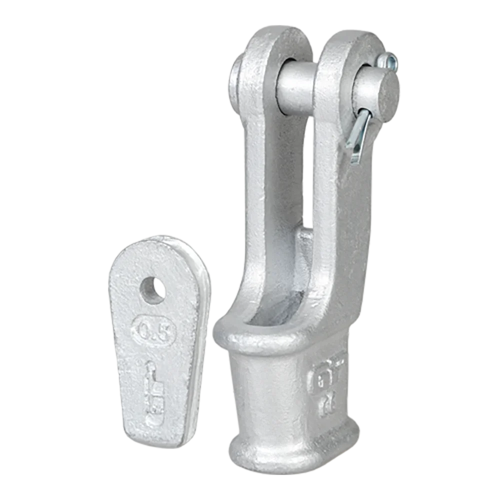 Green Pin G6413 Hot Dipped Galvanized Open wedge socket with cotter pin