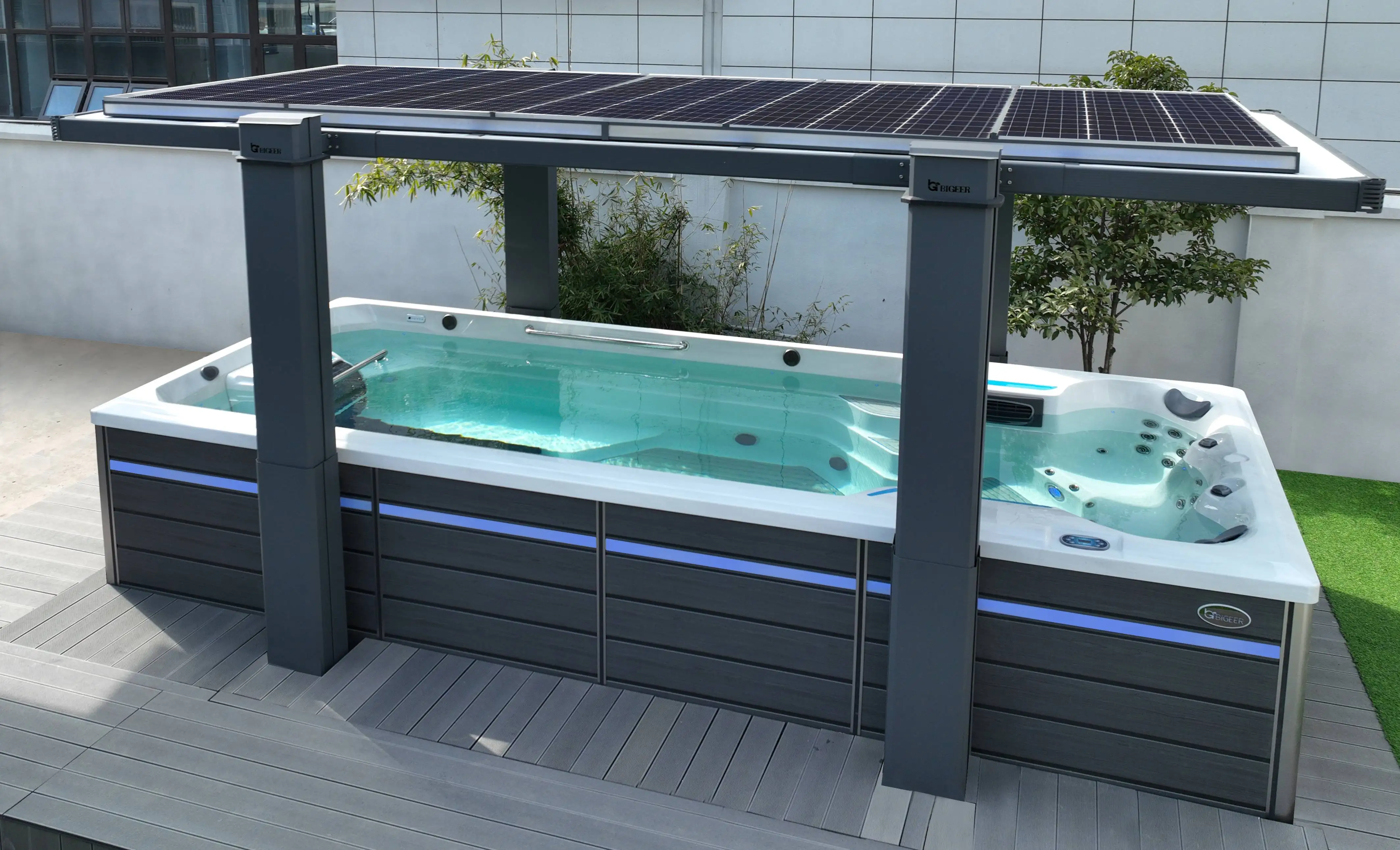 outdoor yacusi pool swim spa endless pool with swimming training system jakuzzy outdoor pool