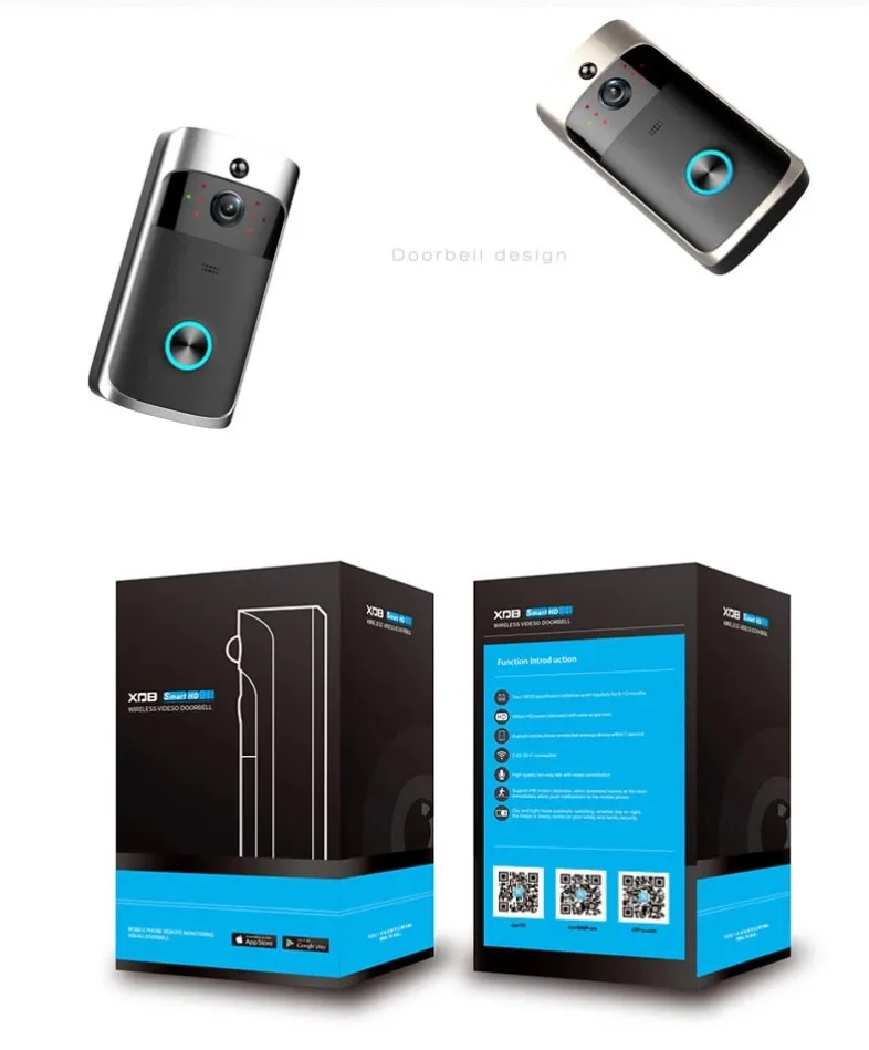 Made in China Doorbell Camera Wireless Ring Video Smart Phone Call Visual Recording Monitor Intercom Door Bell