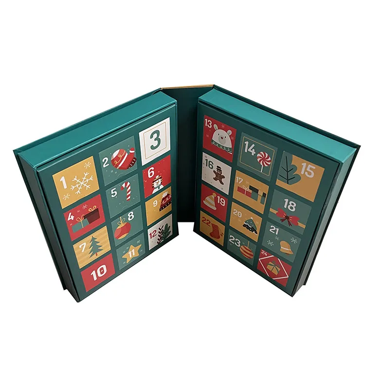 24 days advent cookie packing christmas calendar box