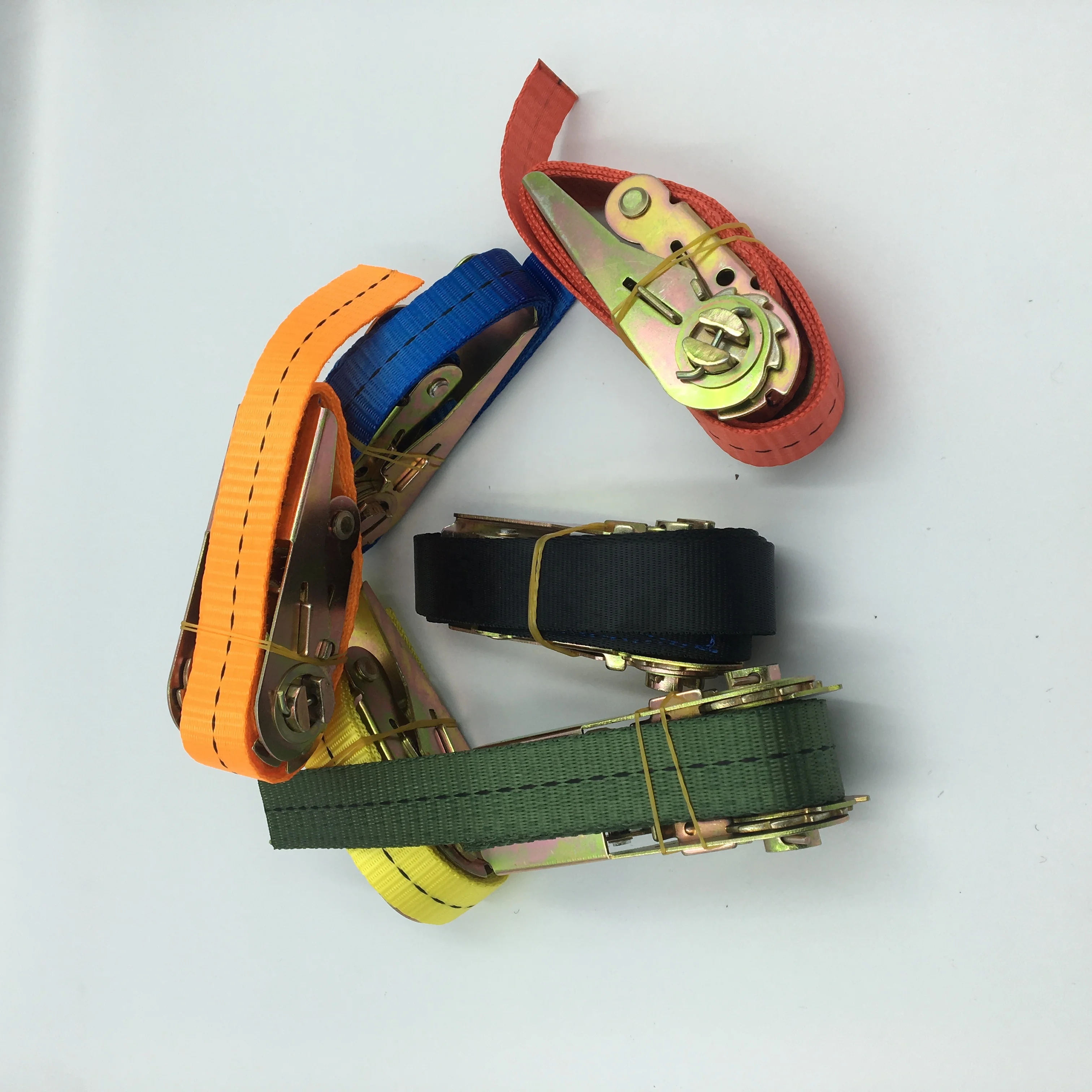 800KGS (1760LBS) Heavy Duty Endless Stainless Steel Ratchet Straps Strong Polyester Cargo Lashing Ratchet Tie Down Strap