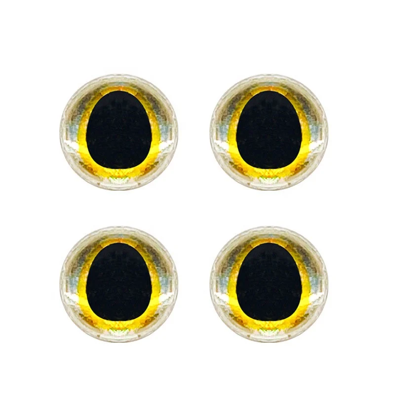 500pcs 3/4/5/6mm Realistic Laser Fly Tying Fish Eye Stickers Lure Making Parts Streamers 3D Fishing Lure Eyes