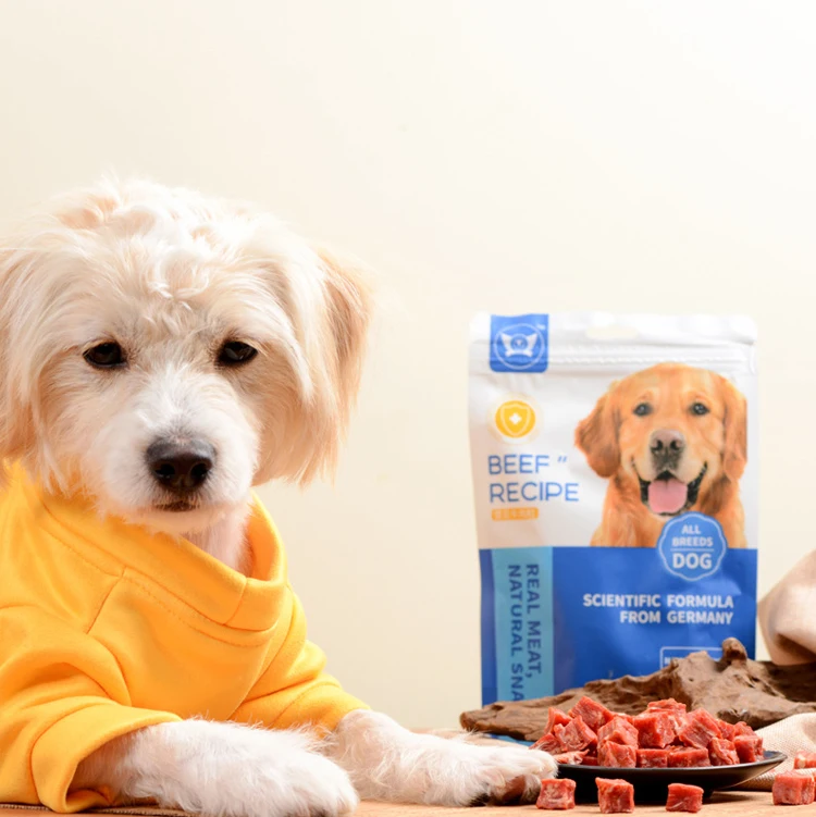 Natural ingredients pet food dog treats beef nuggets hot new products Dog Snack With Beef Cubes