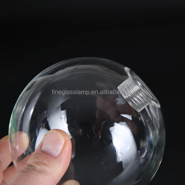 Hand Blown Heat Resistant Pyrex g9 Borosilicate Glass Ball Lamp Shade with Internal Thread