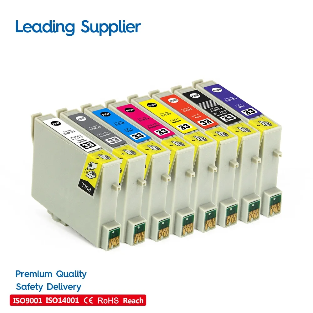 INK-TANK ICGL33 ICBK33 ICC33 ICM33 ICY33 ICR33 ICMB33 ICBL33 Premium Compatible InkJet Ink Cartridge For Epson PX-G930