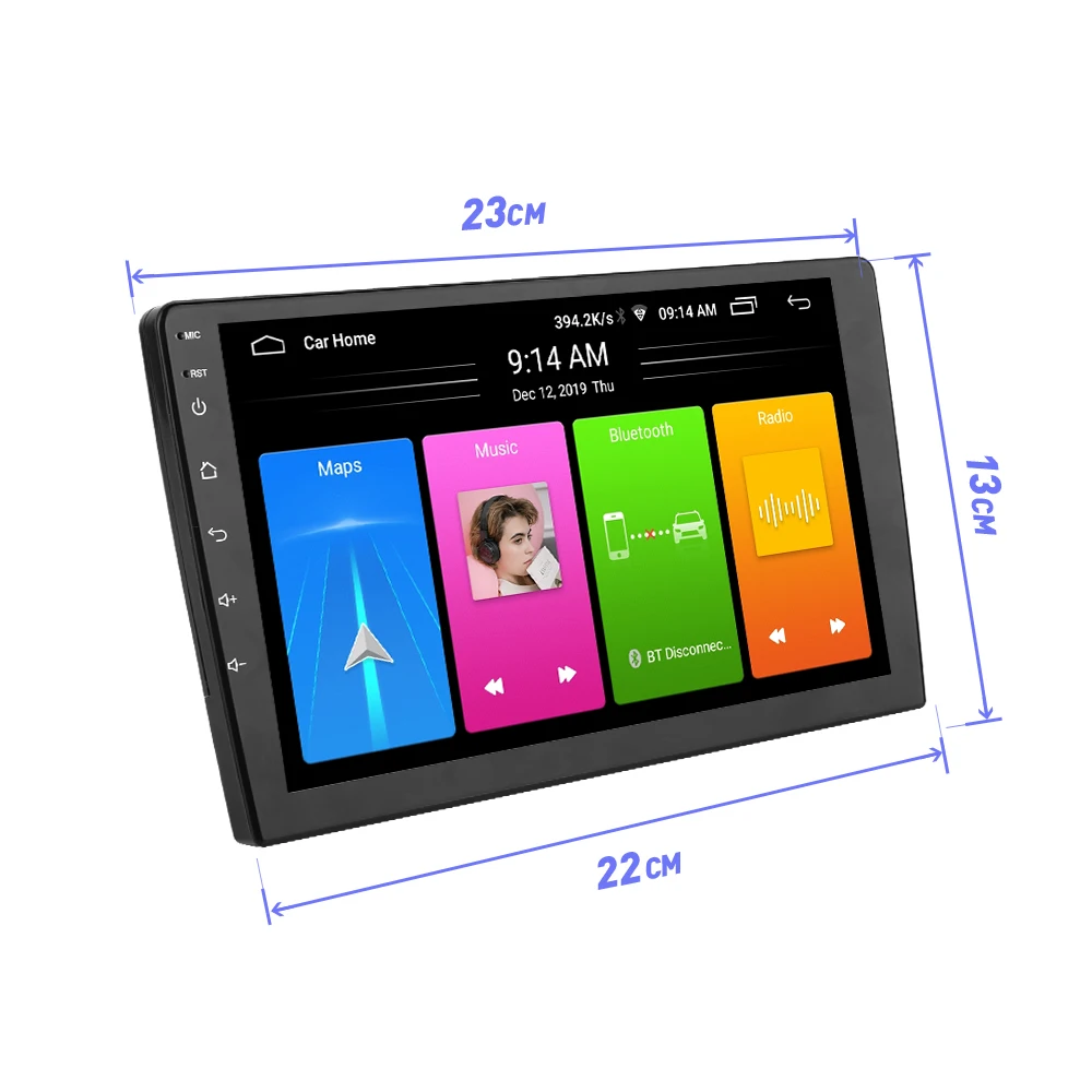 Wifi GPS Navigation Rear View Camera Android Car Player 9 Inch 1 DIN 1+16 GB HD Car Monitor