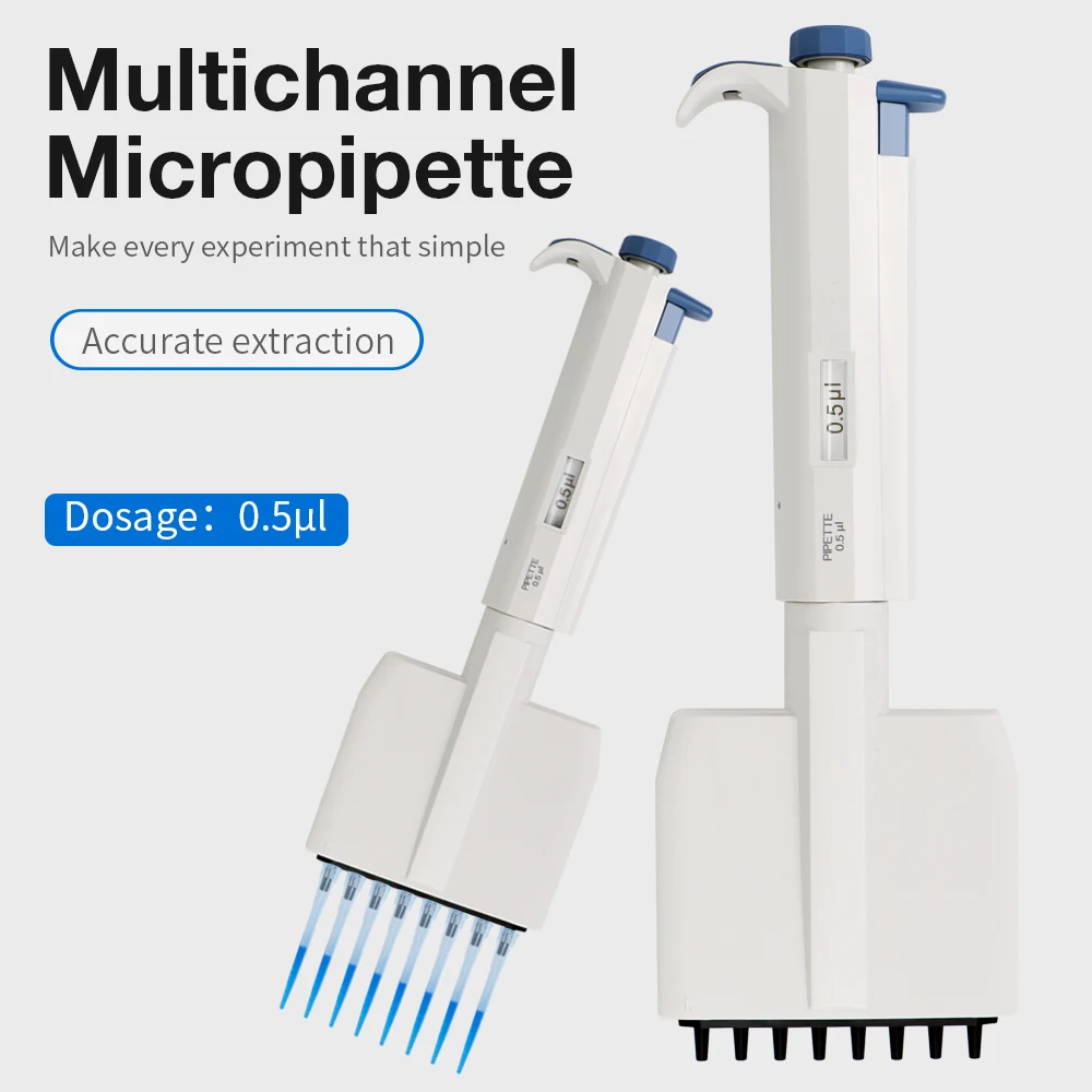 Factory Price 8 Channel Lab Pipette 0.5UL Digital Micro-pipette For Laboratory