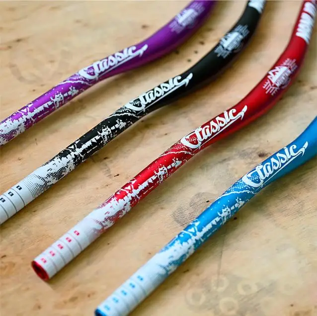 NANLIO Bicycle Handle 31.8x720 780mm Aluminum Alloy Mountain Bike Swallow Shaped Riser Handle Bar Bicycle Parts