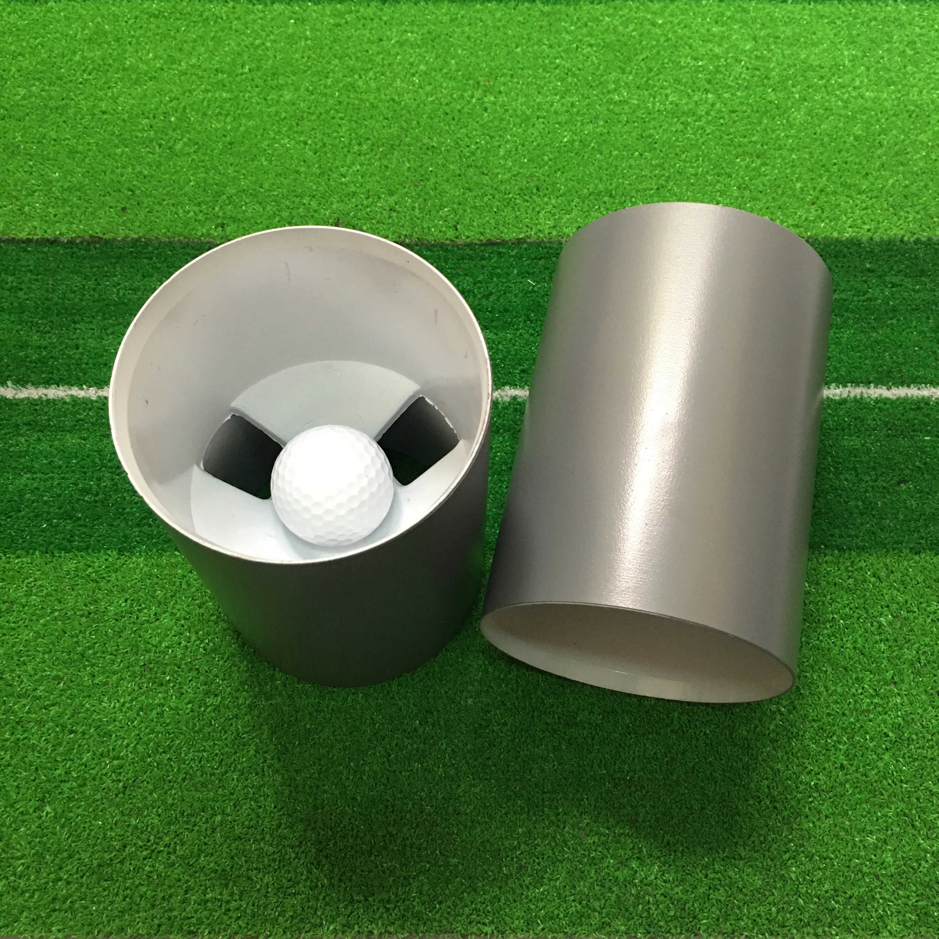 Wholesale Customized Logo Good Quality Golf Accessories 27mm Aluminum Golf Course Cup