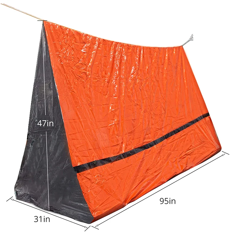 Наружное аварийное Выживание водонепроницаемое полиэтиленовое укрытие для кемпинга походов приключений