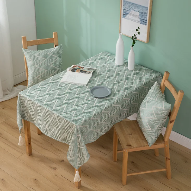 
beautiful embroidered table cloth table cover cotton + polyester tablecloth 
