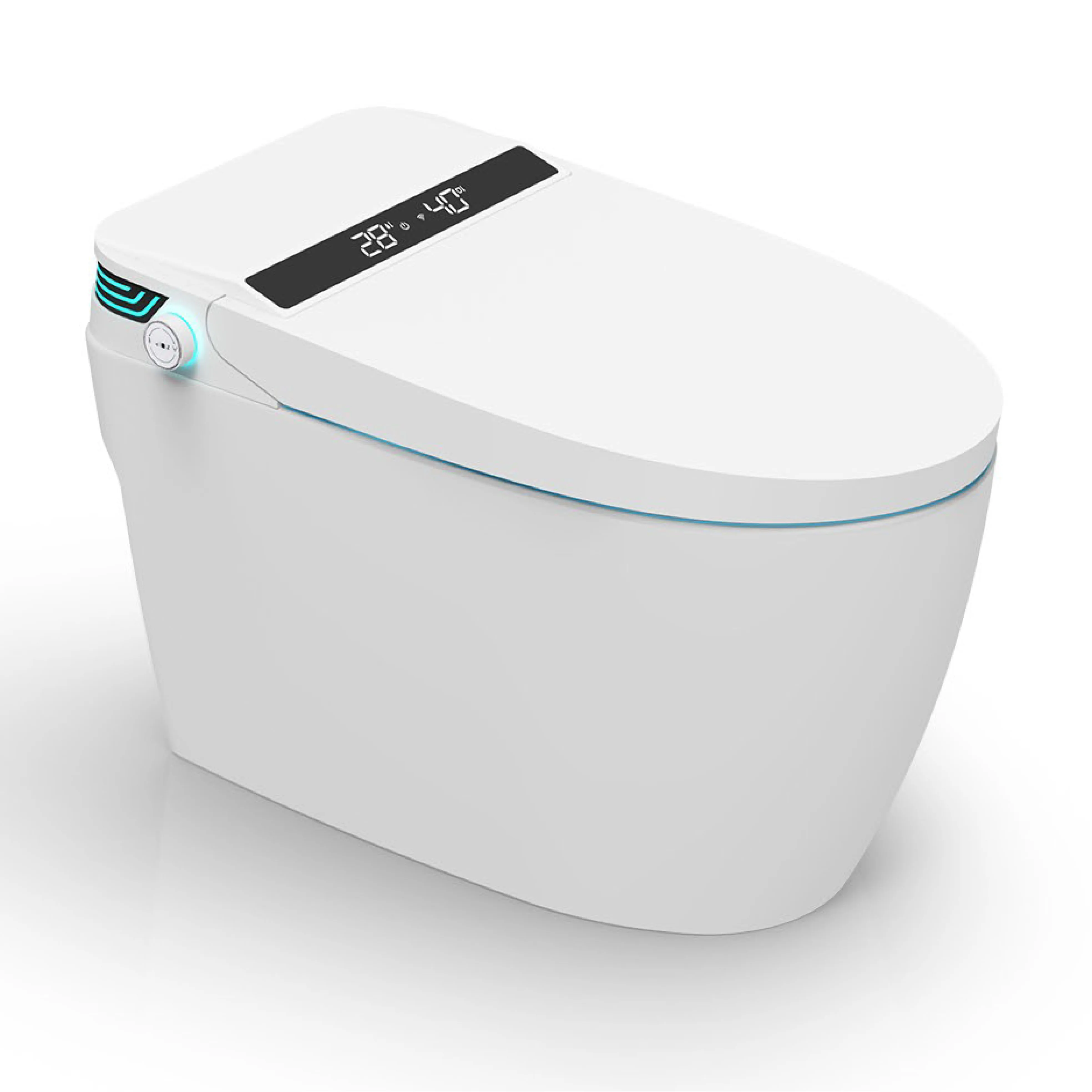 Samiyah Luxury Automatic Flush Intelligent Toilet Bowls Rimless Water Closet Wc Wall Mounted Smart Toilet With Remote Control