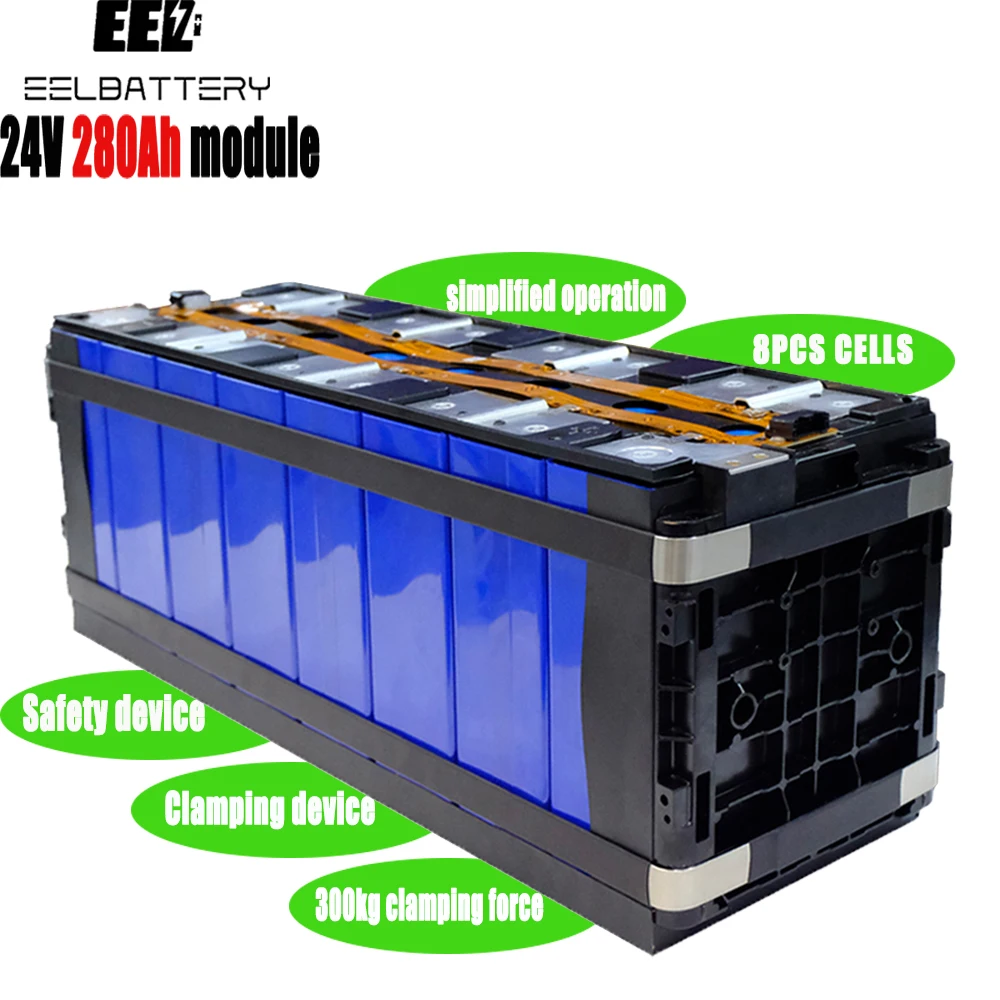 EEL 13KW 48V Lithium Ion batteries 24V 280Ah CCS module 8pcs solar power energy storage battery pack lifepo4 ev lithium battery