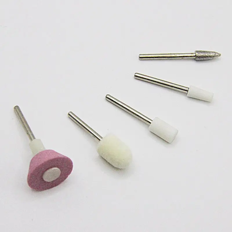 Five piece set of nail polish heads, diamond nail polish head combination polish the uneven surface and various corners