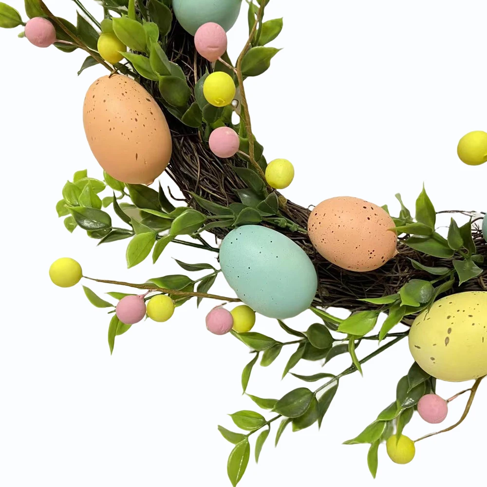2023 New Arrivals Eggs Easter Wreaths for Front Door Wreaths Easter Decorations Easter Decor