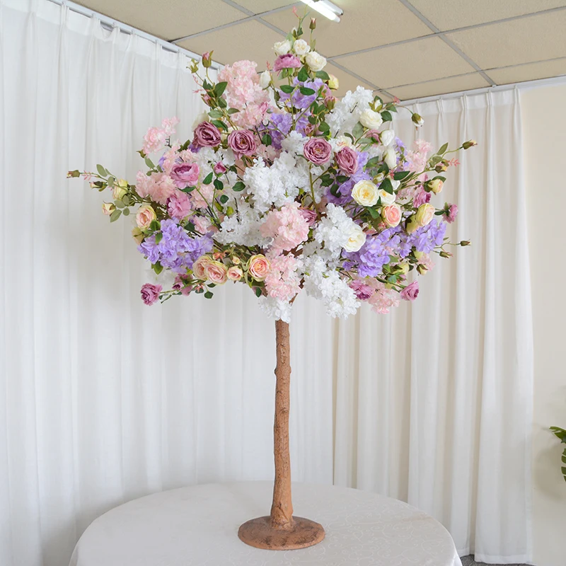 Wedding Table Flower tree Centerpiece Ornament roses tree silk artificial cherry blossom tree