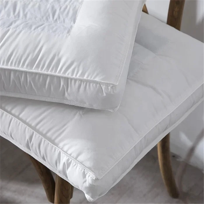 Home Hotel  Quilted microfiber Gusset Pillow 2 Pack White Standard Size