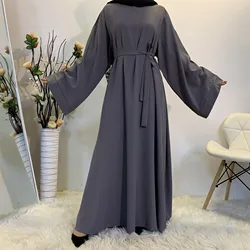 Trending Long Sleeve Muslim Islamic Clothing Abaya Turkish Dresses Muslim Dress For Women Dubai 2020
