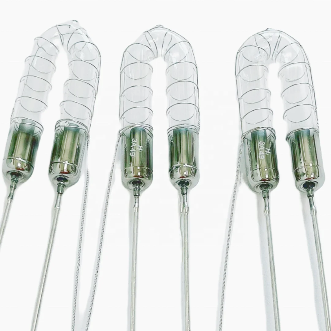 Customized High Quality Xenon Flash U Shape Design Gas Lamp Quartz Flow Tube For High Intense Light Device