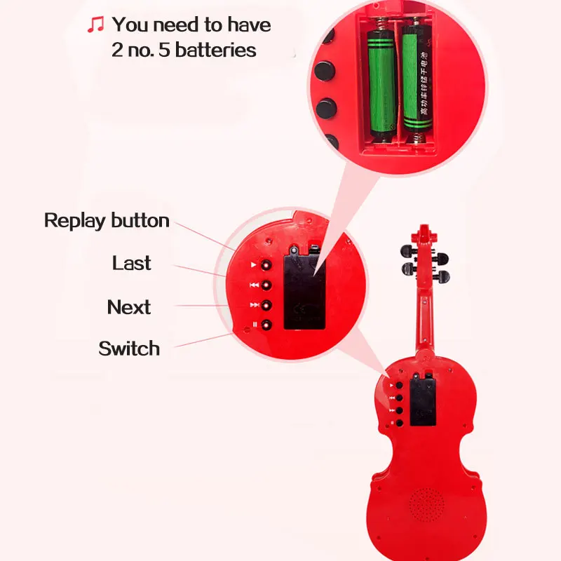 
Wholesale fashion children educational intelligent musical instrument violin keyboard toy electronic organ for kids 