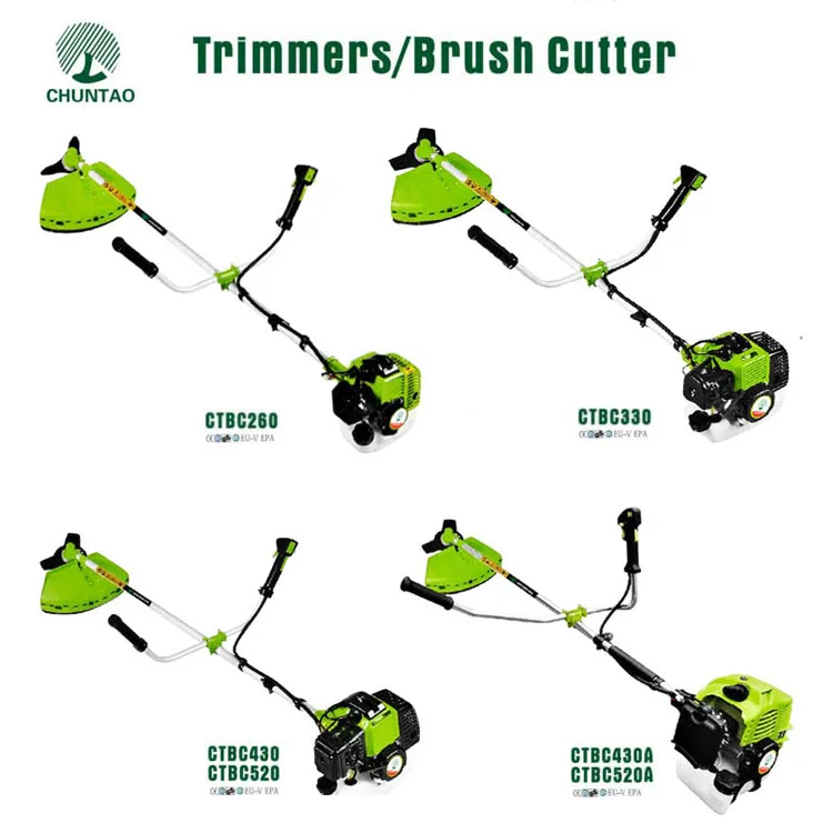 Chuntao China Factory Heavy Duty Gasoline Grass Cutting Machine Portable Manual Grass Trimmer Brush Cutter for Sale