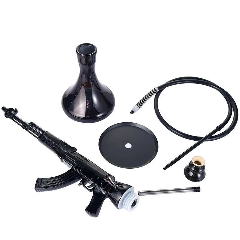 Wholesale AK 47 shisha hookah set Modern Unique Designer Shisha Hookah smoking sets Resin Sheesha