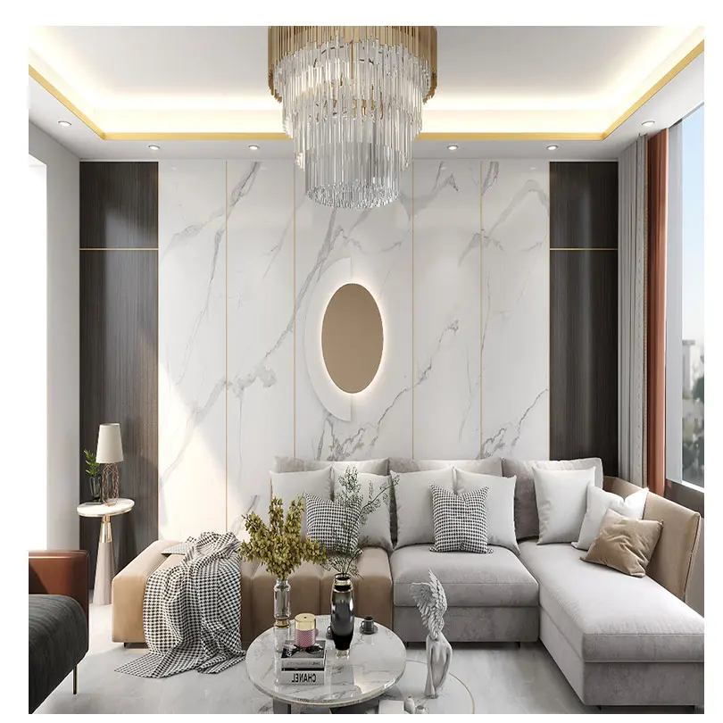 Pvc Sheet Coating Office Decor Exterior Spc Cladding Soundproof Embossed Decorative Wall Panels